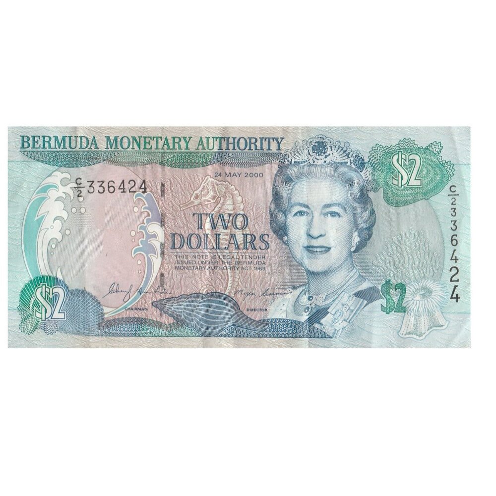 2000 Bermuda 2 Dollars 24 May Banknote C2